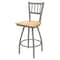 Holland Bar Stool Co 25" Swivel Counter Stool, Nickel Finish, Nat Maple Seat X810 - alternate 1